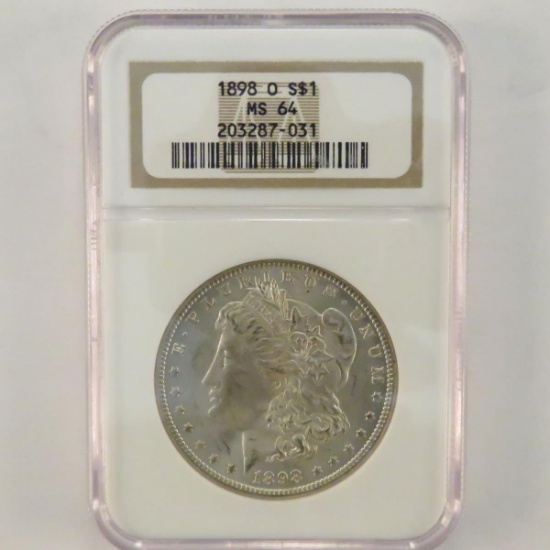 1898 O Morgan Silver Dollar NGC Graded MS64