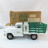 1950s Tonka Green Giant Stake Bed Truck with Box