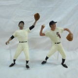 2 vintage Hartland plastic White Sox figures