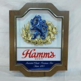 Vintage Hamm's plastic beer sign