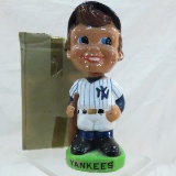 Vintage ceramic NY Yankees bobble head in box