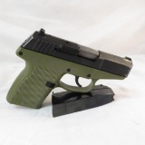 Kel-tec 9mm pistol in green with bag