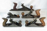 5 Vintage wood planes, Shelton No. 4, etc