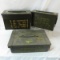 3 Different Vietnam Era Ammo boxes