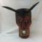 Hand made wooden Guatemalan demon mask