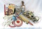 Collection of vintage kitchen utensils and more