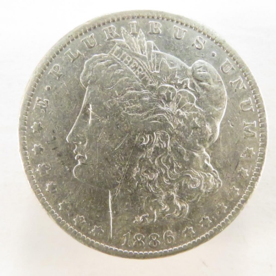 1886 O Morgan Silver Dollar