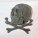 German WWII Panzer crossbones screwback RZM