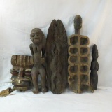 Primitive mask, figures & game