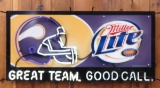 MN Vikings Miller Lite Neon sign- works