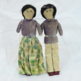 Man and Woman 1940's Navajo dolls