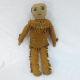 Vintage Native American doll, leather & bead work
