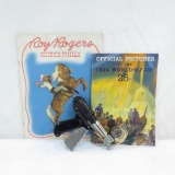 Vintage paper snap gun, Roy Rogers program