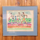 1972 XX Olympiad Jim Ryun by Leroy Neiman