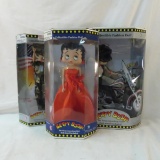 3 Betty Boop dolls in boxes