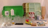 Flintstone glasses, Vintage school lunch trays,etc