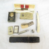 Vintage razors, straight & safety