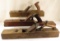 3 Vintage large wood planes