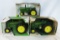 3 ERTL John Deere tractors NIB model R tractor