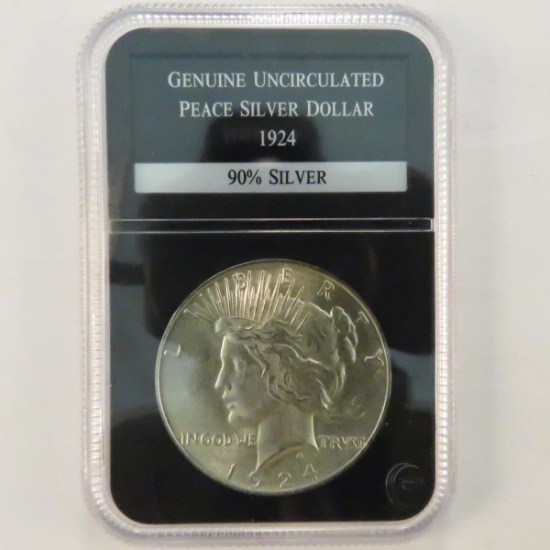1924 Peace Silver Dollar PCS Uncirculated