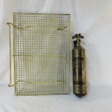 Vintage Drive up Tray & pyrene fire extinguisher