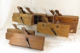 9 antique wood planes
