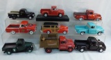 9 collectible Diecast trucks 1:24 scale