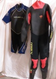 2 XL wet suits- 1 long & 1 short