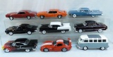 9 collectible Diecast cars 1:24 scale