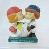 Vintage MN Twins Baseball Bank kissing bobbleheads
