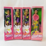 3 Vintage Tropical Fun Barbie's & 1 Island Fun NIB