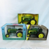 3 ERTL John Deere tractors all NIB