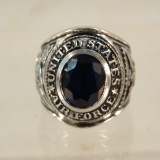 US Air Force sterling ring 19gtw- size 9