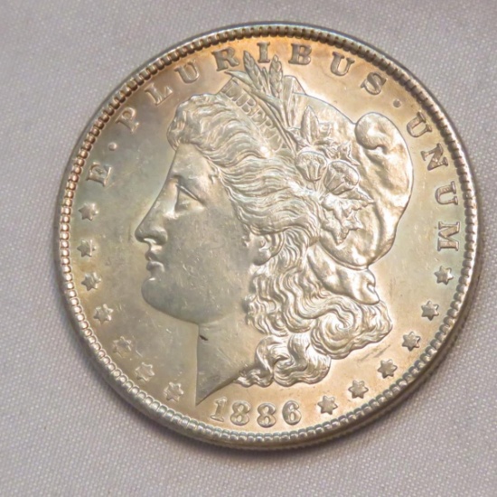 1886 Morgan Silver Dollar AU