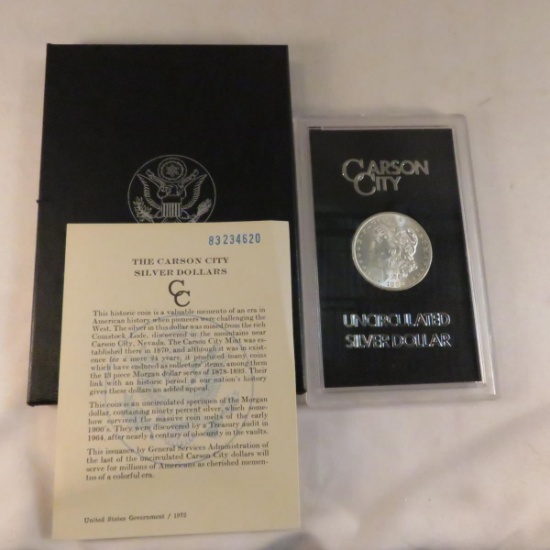 1883 CC Morgan Silver Dollar BU in GSA case