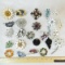 Weiss, Trifari, & other brooches- 24 total