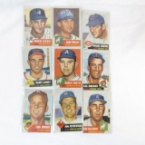 9 1953 Topps Baseball Cards
