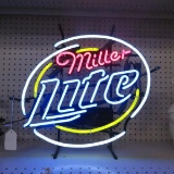 Miller Lite 4 color neon sign 21x19