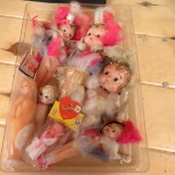 Vintage Celluloid & porcelain Kewpie Dolls