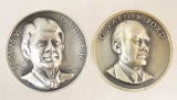 Presidents Carter & Ford 1ozt Silver medals
