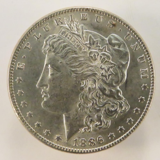 1886 Morgan Silver Dollar AU