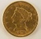 1878 $2 1/2 Gold Liberty Head Quarter Eagle