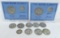 US Silver coins $3.30 face Standing Quarters