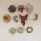 Vintage brooches - 3 signed ART