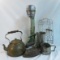 Hamilton Beach malt mixer, teapot & kitchen items