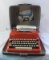 Vintage Red Royal Typewriter in case