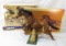 Vintage Breyer Jumping Horse with box & 990 Set