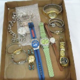 11 wrist watches- M&M, Geneva, NY & Co, 2 Timex