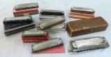 Collection of Vintage harmonicas many M. Hohner