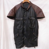Stone Lake WI custom leather vest- worn once